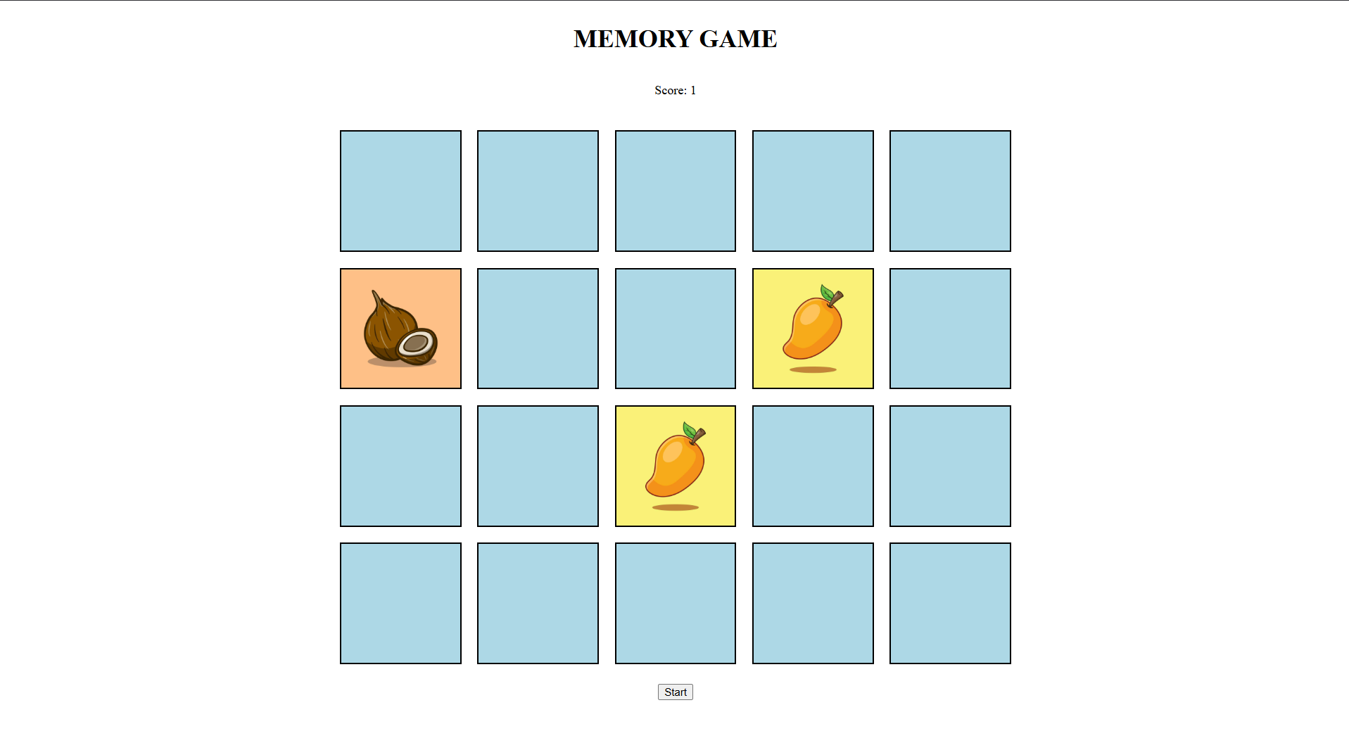 Memory Game preview