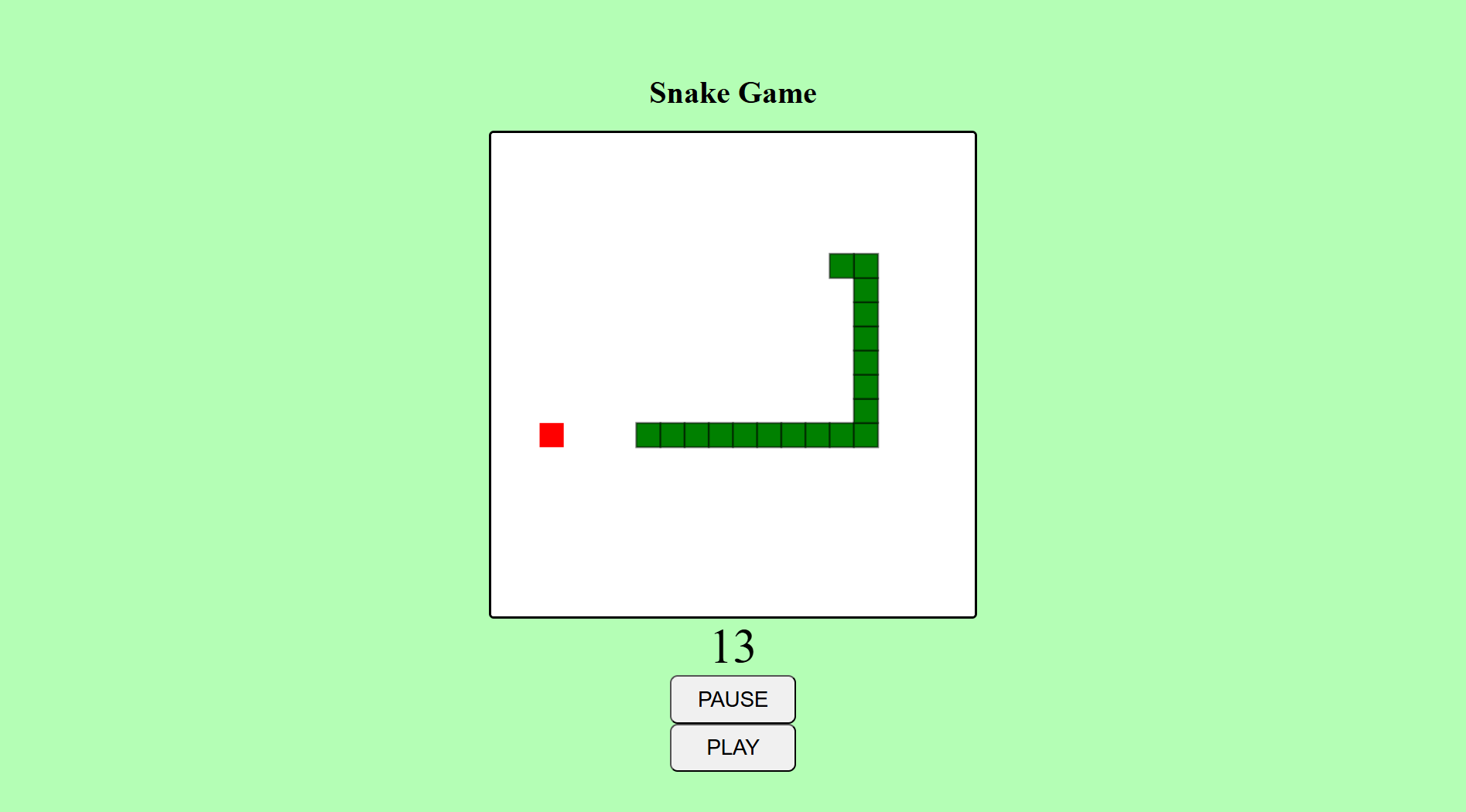 Snake Game preview